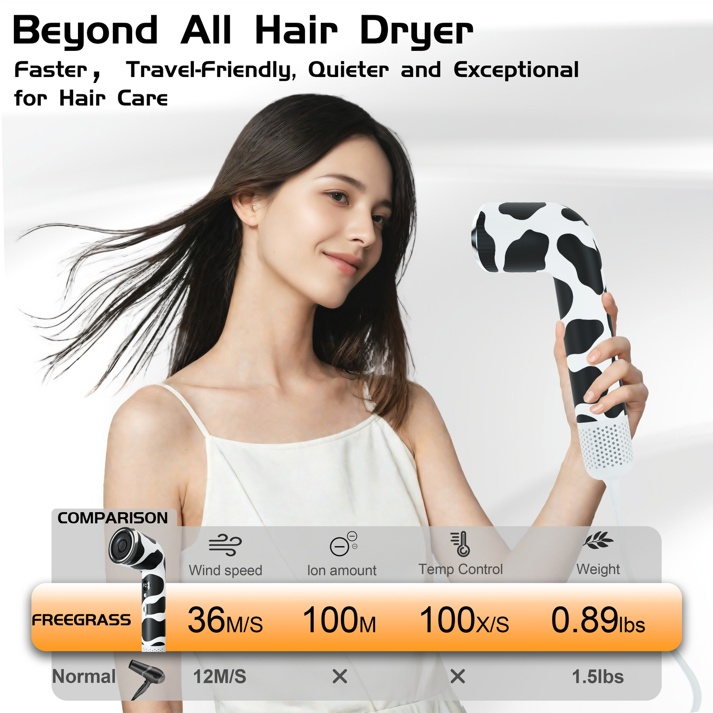 Cow Blow-Negative Ion Hair Dryer